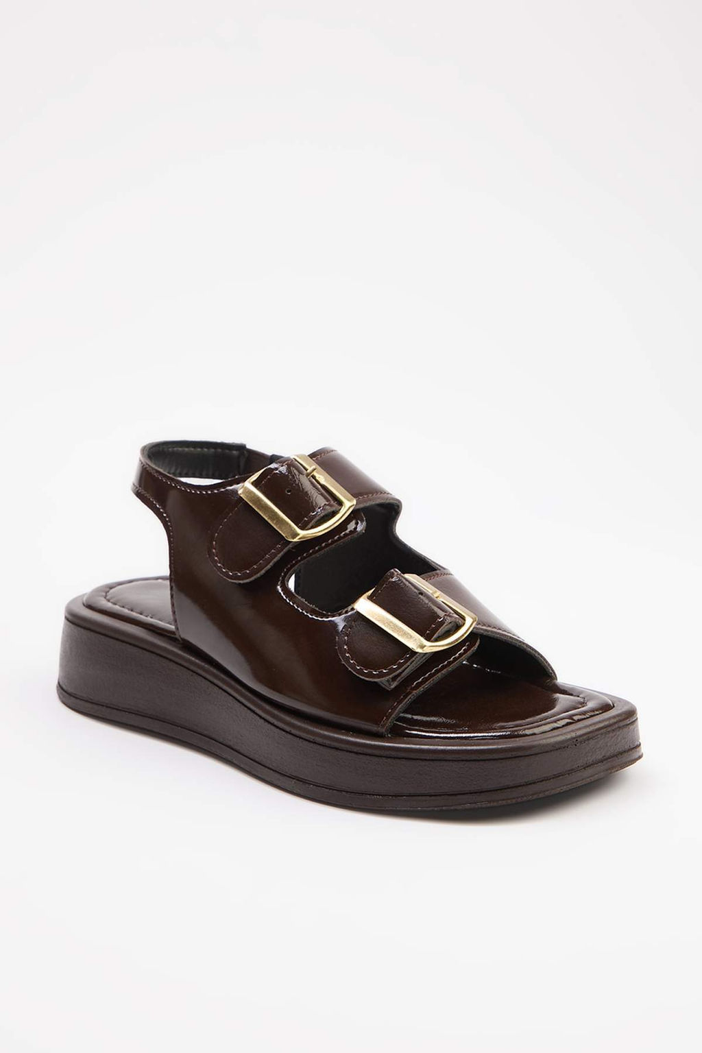Trendyol Shoes Siyah Cift Tokal? Kad?n Kal?n Taban Sandalet 
TAKAW25SD00000 - Trendyolmilla фото 27
