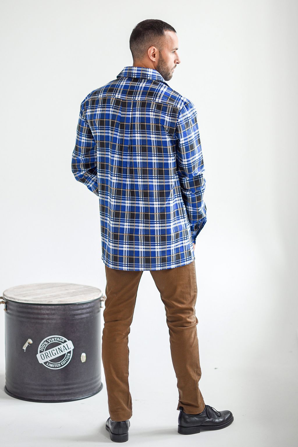 Сорочка верхняя мужская Фланель К - Оптима фото 4