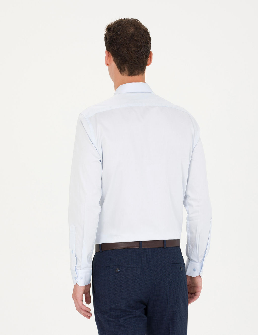 A__k Mavi Slim Fit Uzun Kollu Basic G_mlek - Pierre cardin фото 5