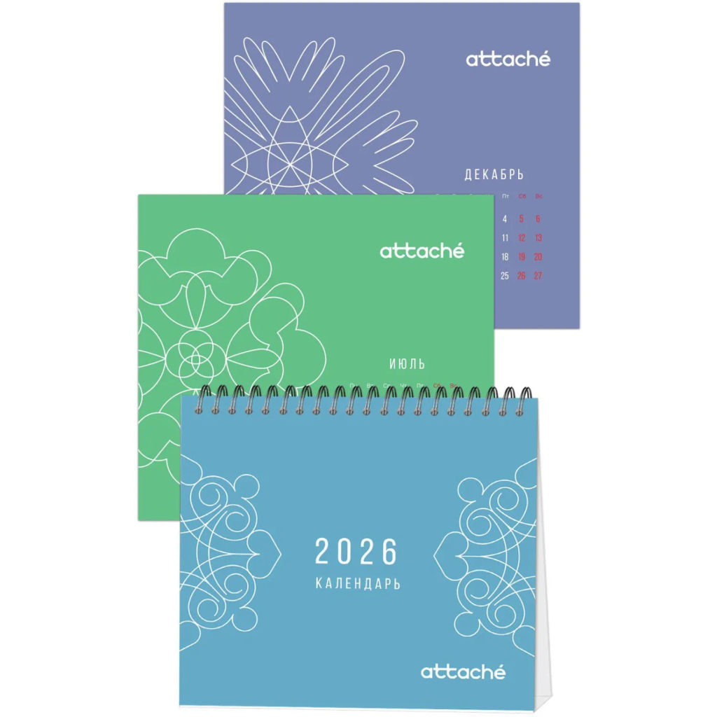 Календарь-домик настольный 2026 Attache, Орнамент, 120х110  фото 4