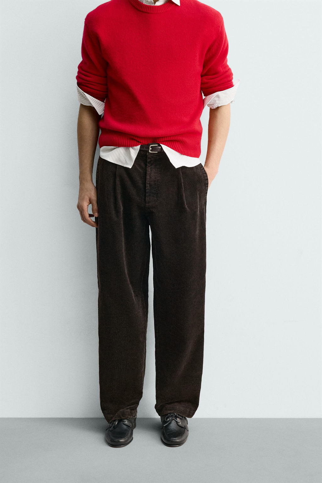 LIMITED EDITION FADED CORDUROY RELAXED FIT TROUSERS - Zara фото 2