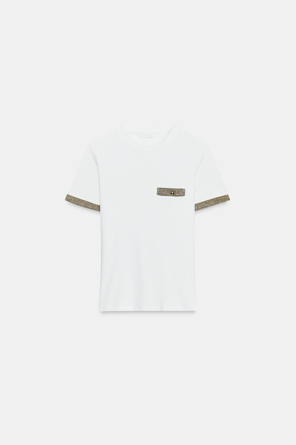 METALLIC THREAD T-SHIRT - Zara фото 21