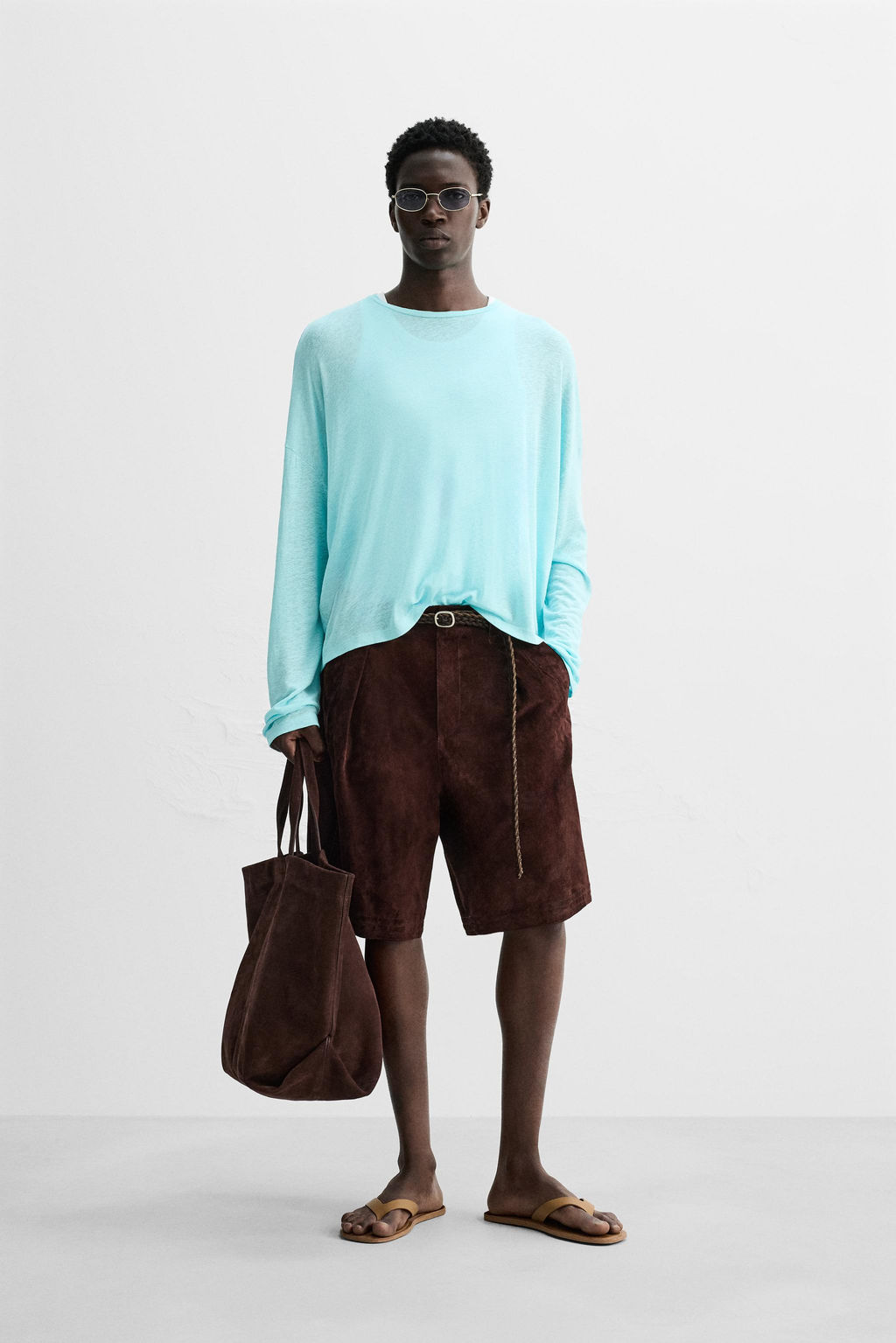 VISCOSE - LINEN T-SHIRT
