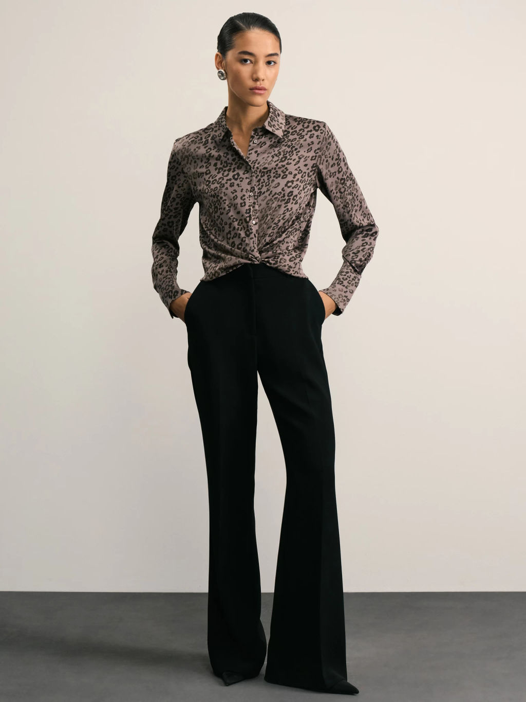 Атласная блузка / Zarina  фото 2