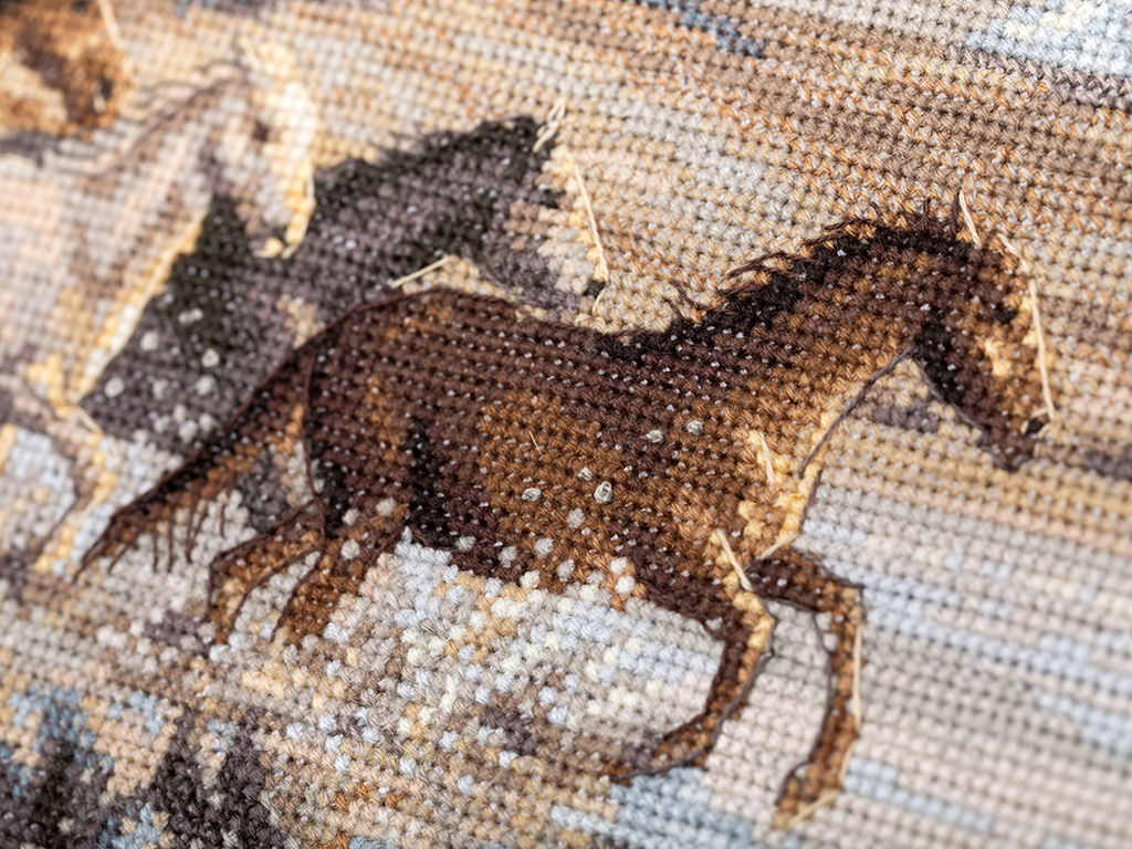 Набор для вышивания PANNA Золотая серия J-7244 Бегущие по волнам 38 х 30.5 см