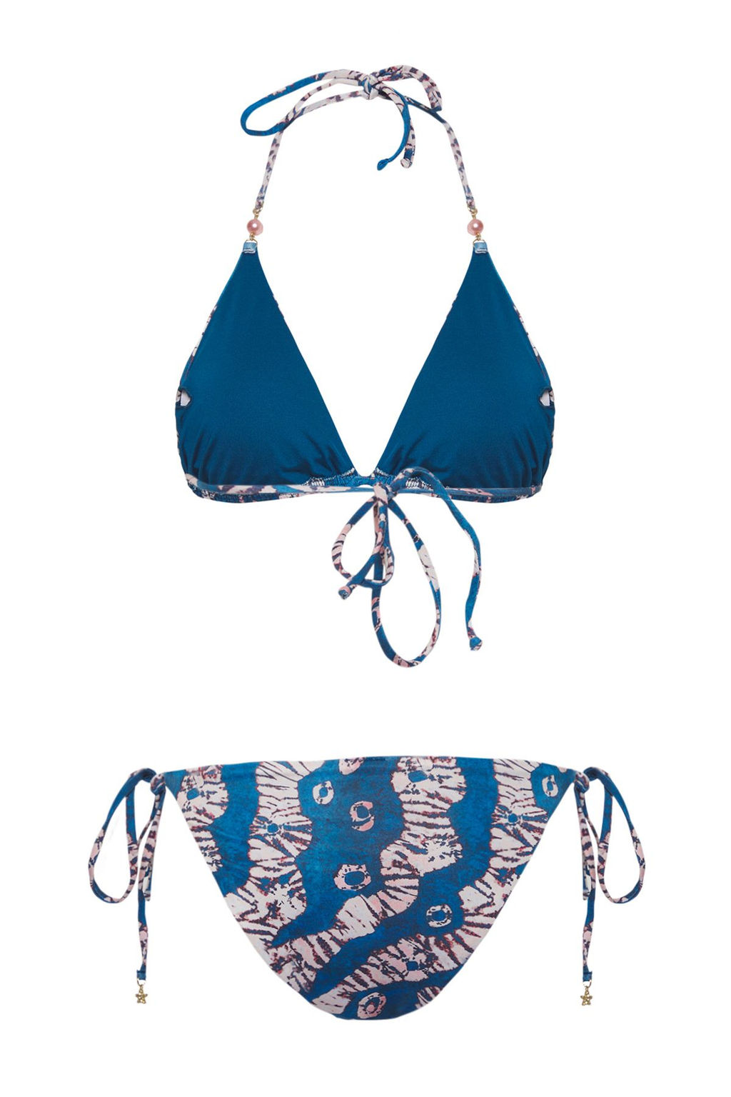 TRENDYOLMILLA Soyut Desenli Ucgen Aksesuarl? Regular Bikini Tak?m? TBESS25BT00025 фото 10