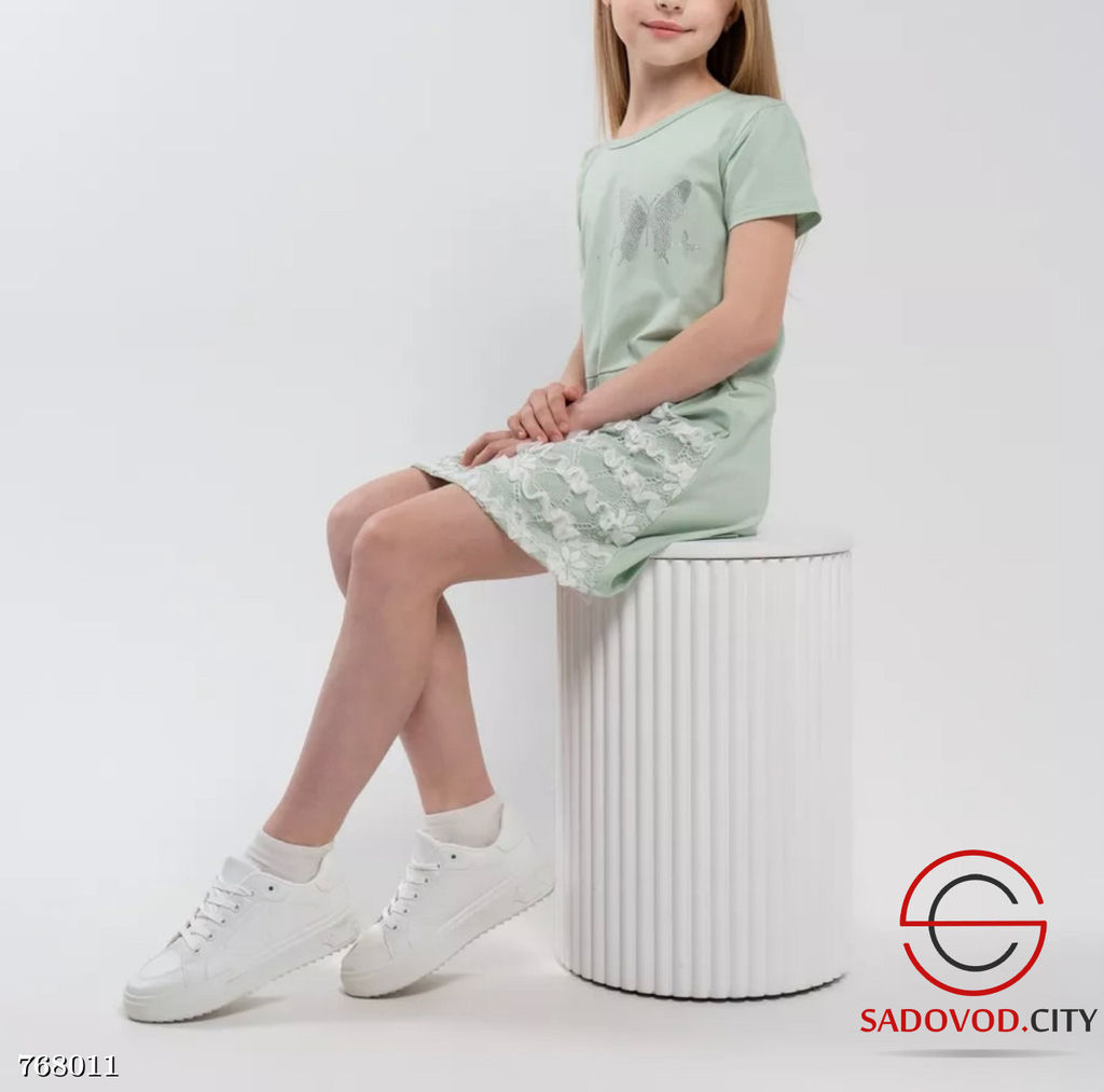 Детское летнее платье с принтом