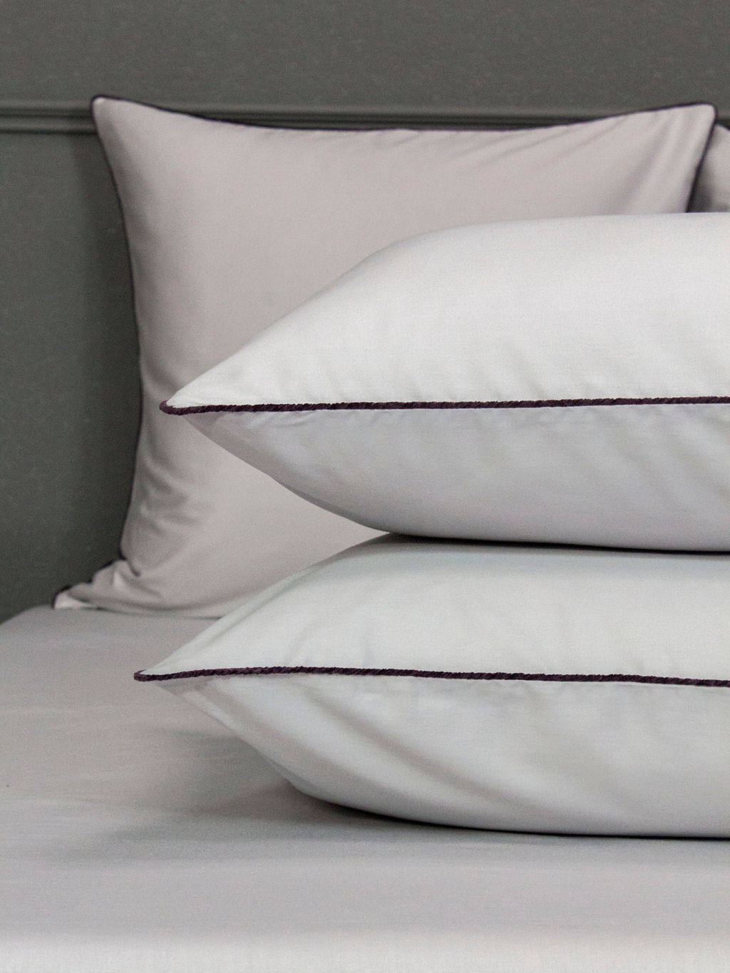 Muslin & Satin Solid color (графит сапфир) комплект - Kazanov.a. фото 3