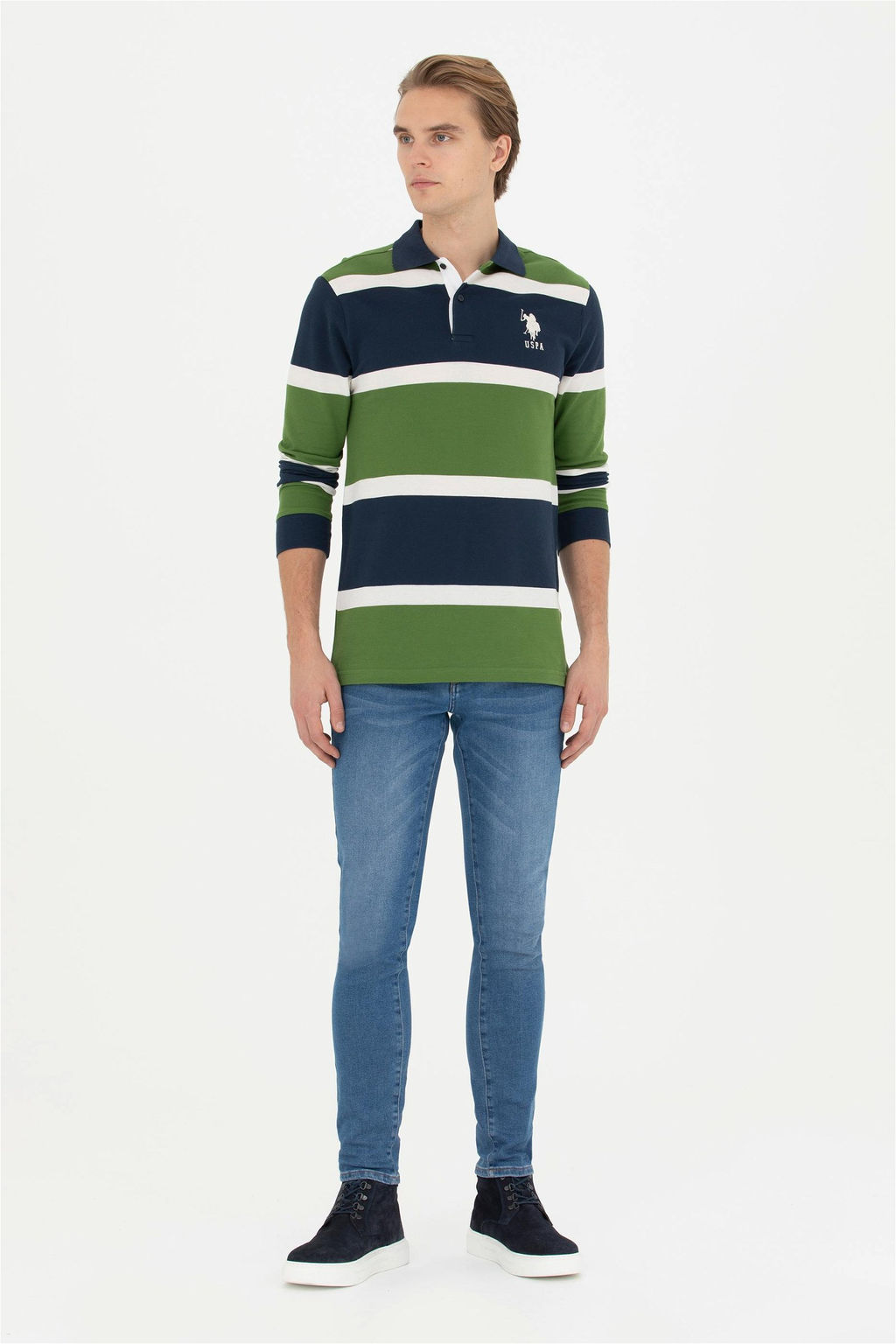 Мужской зеленый свитшот Неожиданная скидка в корзине - U.s. polo assn фото 4