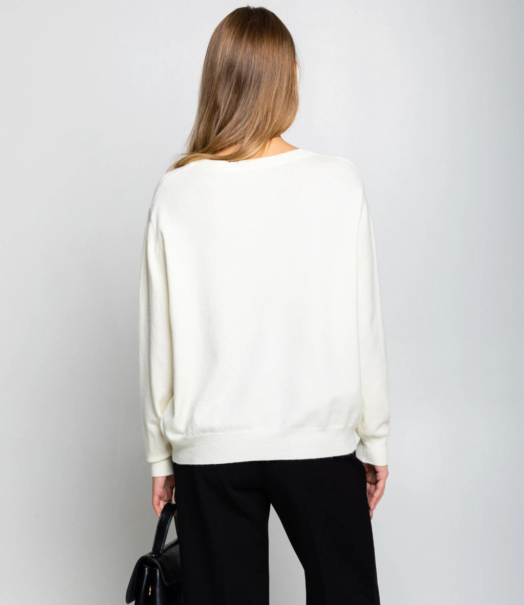 Джемпер #КТ20802, кремовый - Dommod фото 3