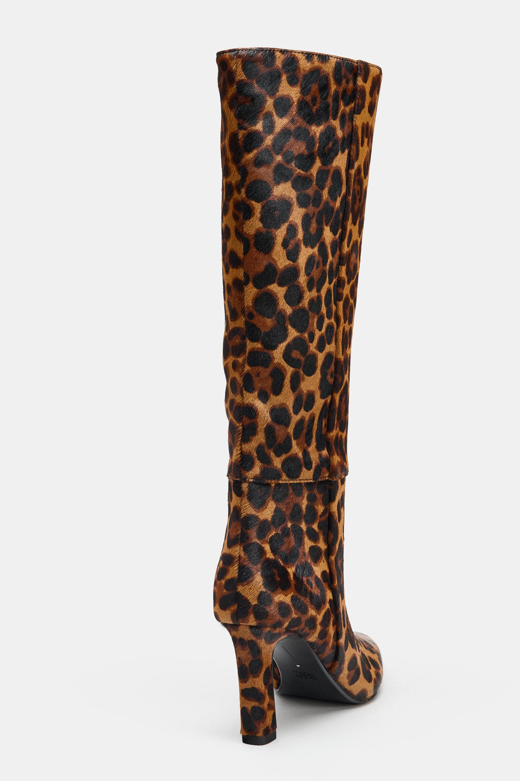 ANIMAL PRINT LEATHER AND SHEEPSKIN BOOTS - Zara фото 11