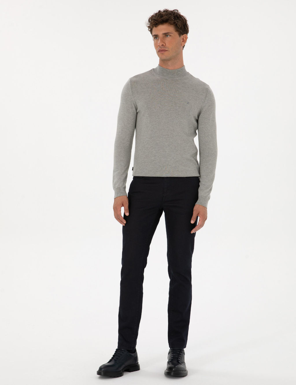 Lacivert Slim Fit Jean Pantolon