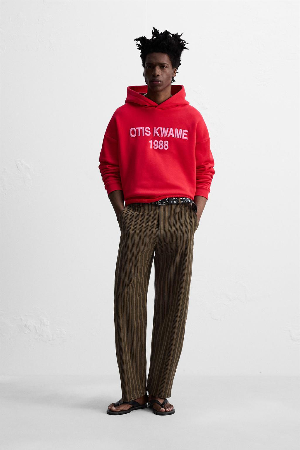 EMBROIDERED HOODIE  OTIS KWAME KYE QUAICOE - Zara фото 2