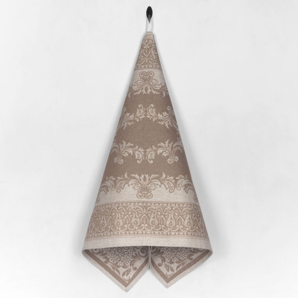 07с-39ЯК 50*70 Полотенце "Акантус" цв. коричневый