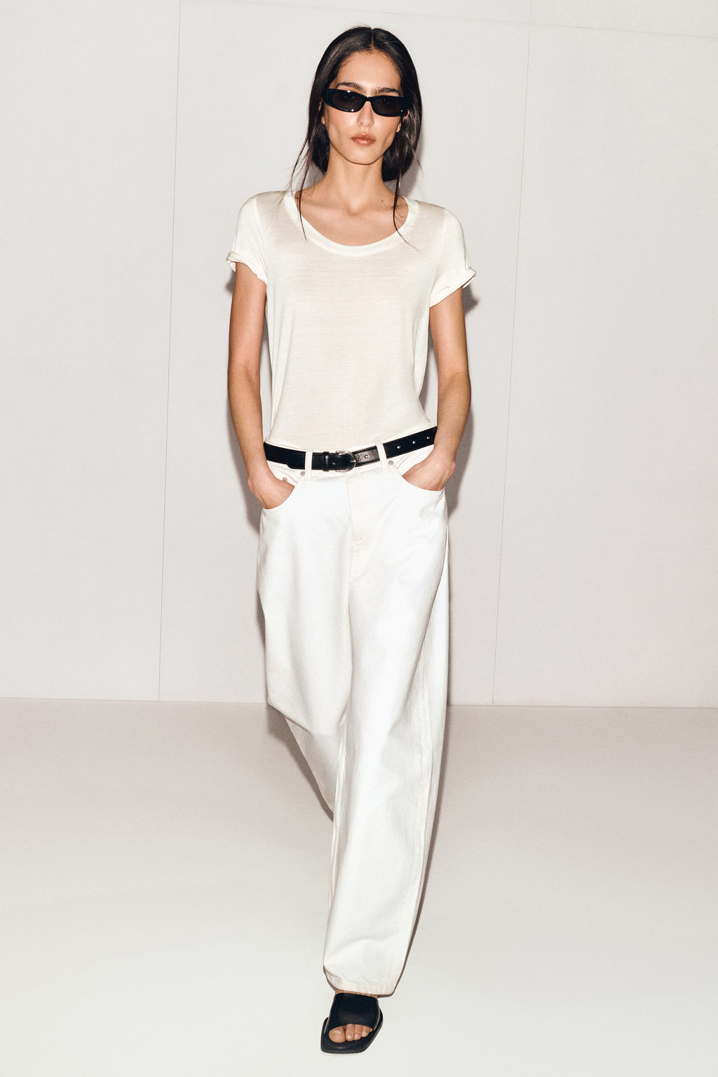 CAMISETA DE SEDA SLIM FIT - H&m фото 11