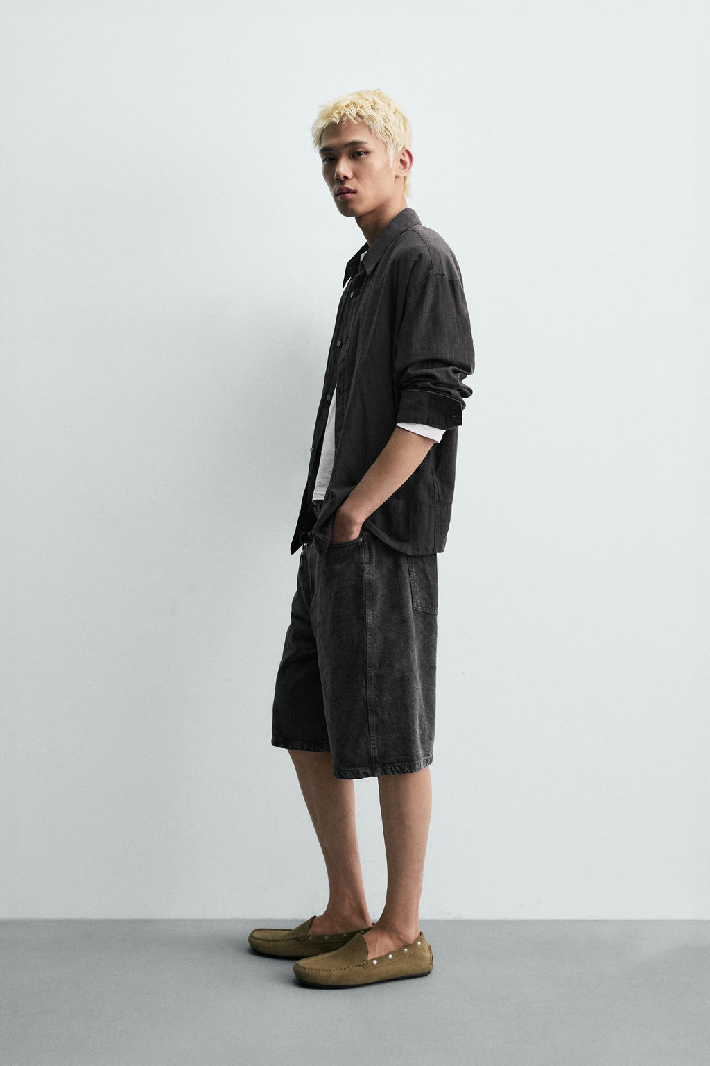 BERMUDA BAGGY FIT / Carb?n