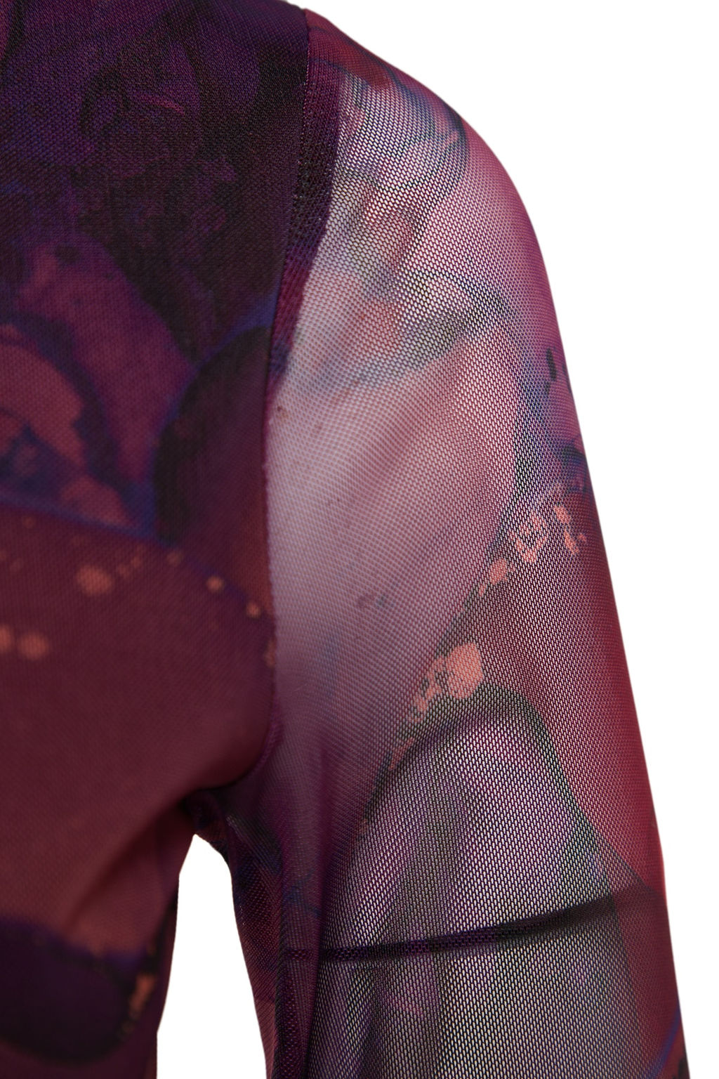 TRENDYOLMILLA Mavi Bask?l? Tul Fitted/Vucuda Oturan Esnek Mini Orme Elbise TWOAW24EL00135 фото 17