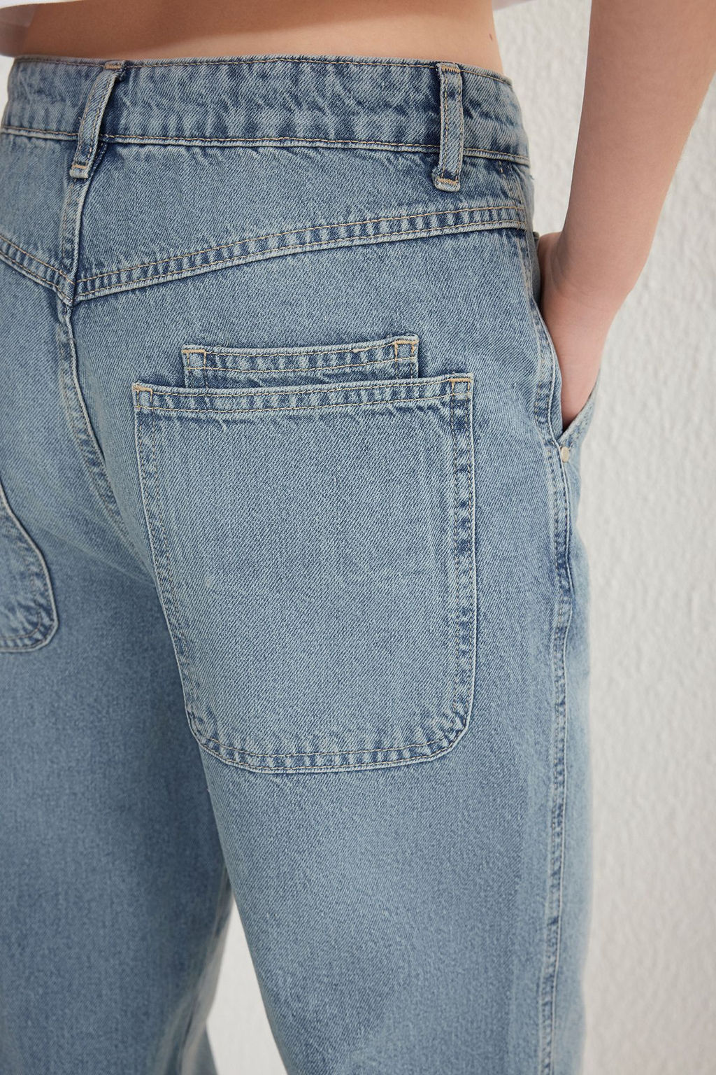 Mavi More Sustainable Normal Bel Loose Wide Leg Jeans TWOSS25JE00032