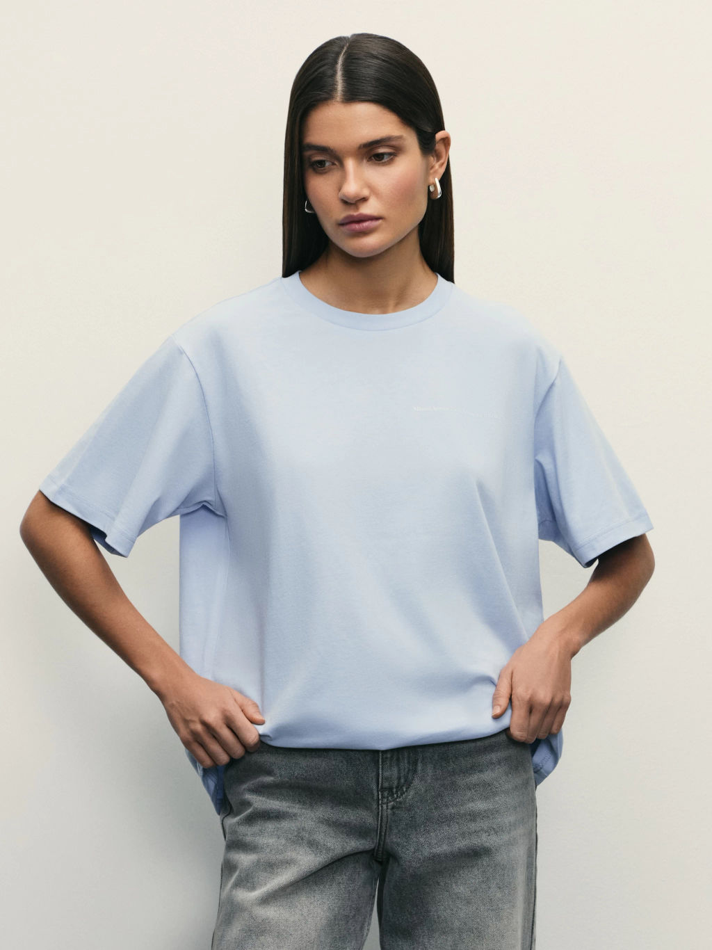 Футболка свободного кроя с принтом / Zarina