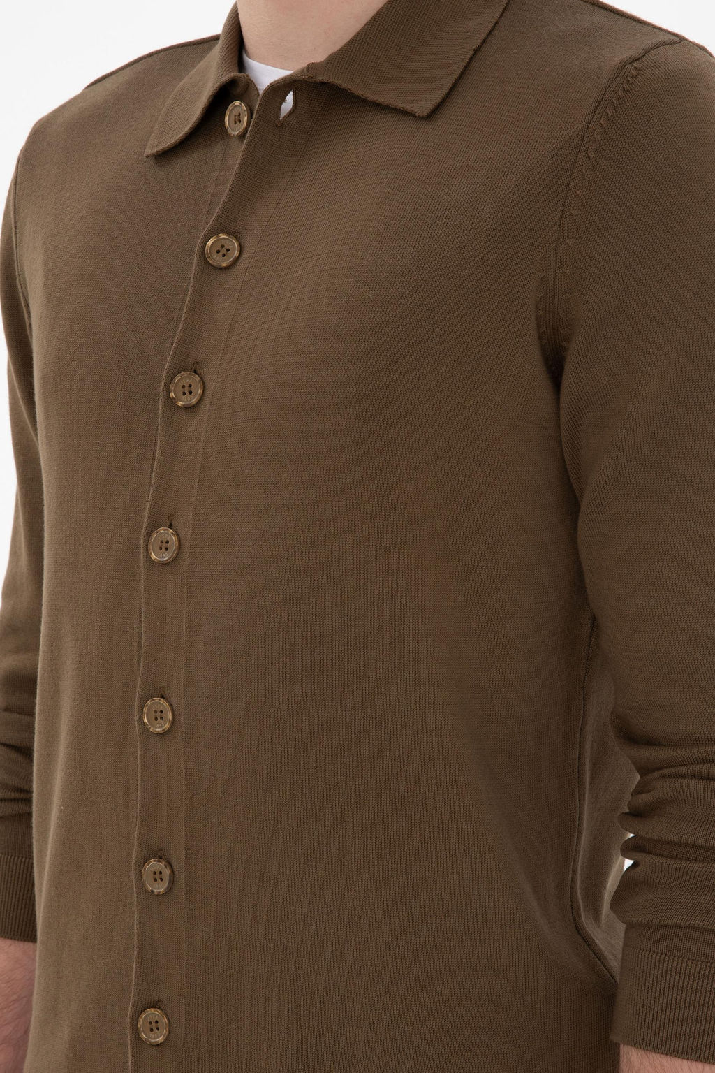 Мужской хаки базовый трикотаж кардиган Неожиданная скидка в корзине - U.s. polo assn фото 14