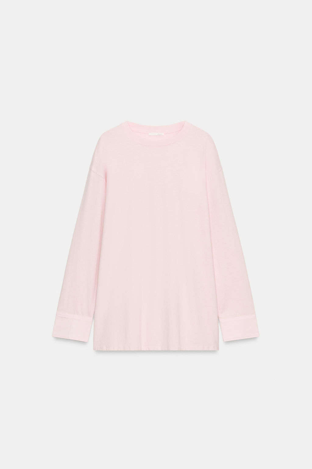 CAMISETA COMBINADA MANGA LARGA / Rosa - Zara фото 8