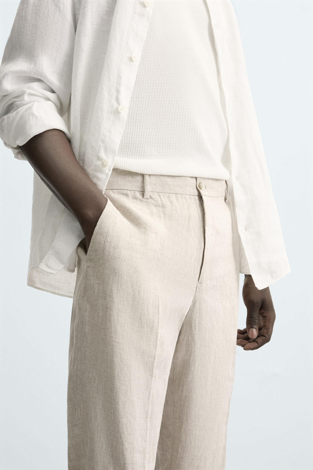 100% LINEN TROUSERS - Zara фото 5