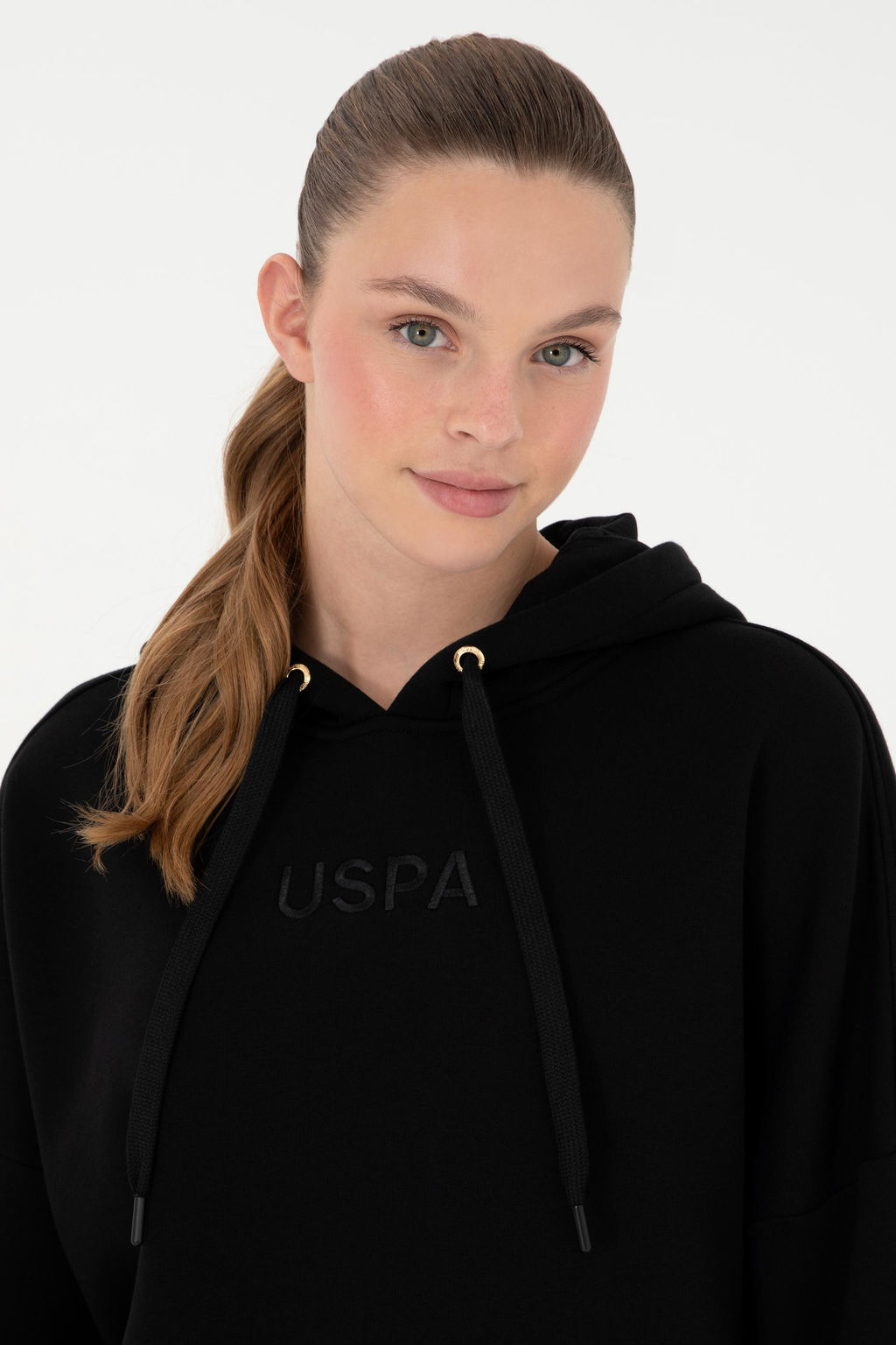 Женский черный свитшот Неожиданная скидка в корзине - U.s. polo assn фото 2