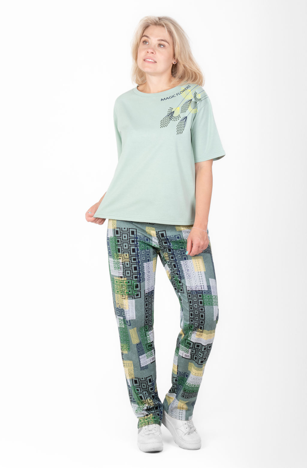 Костюм Рассвет К-290 (46-62) кулирка - Лотос фото 9