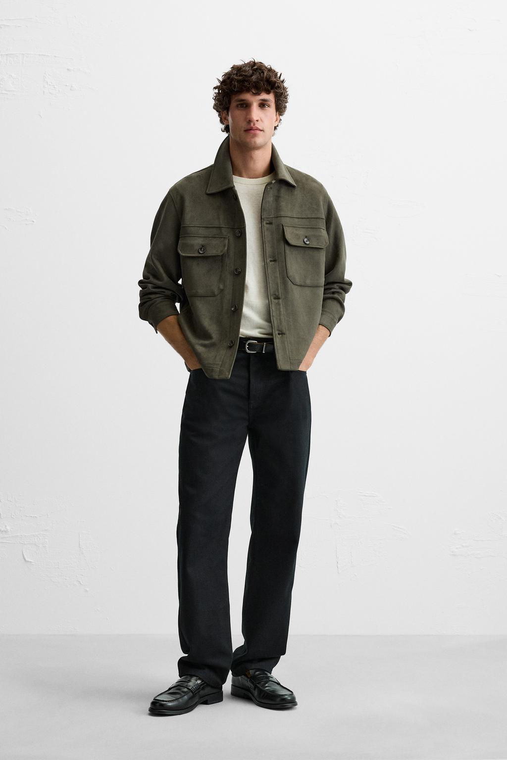 FAUX SUEDE OVERSHIRT - Zara фото 19