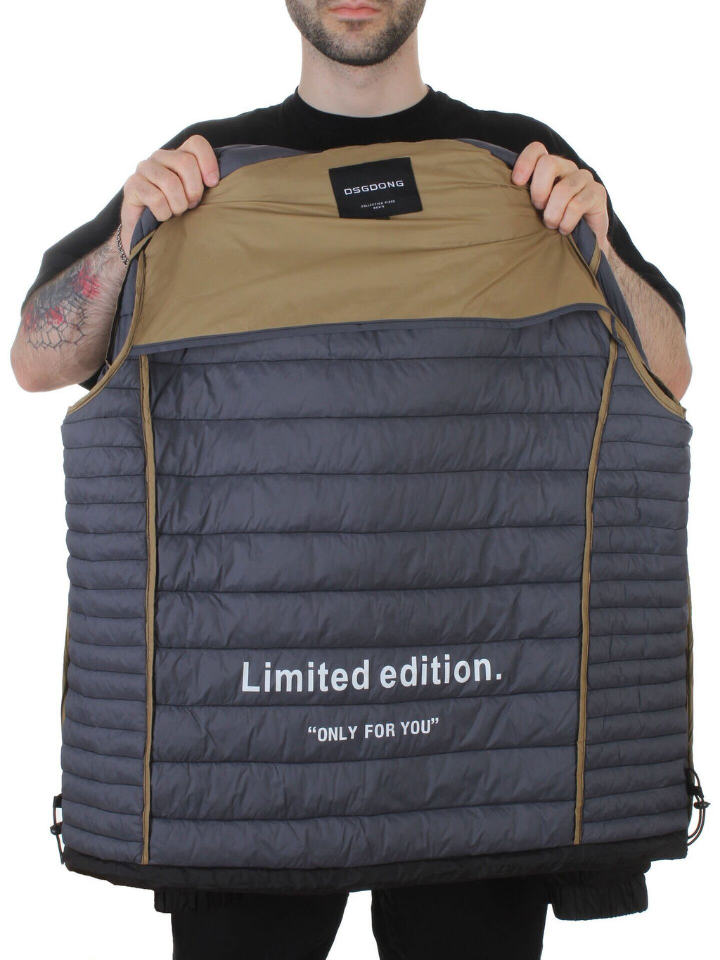 88045 BLACK Куртка мужская демисезонная (100 гр. холлофайбер)