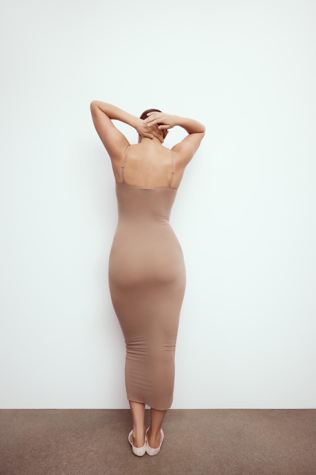 LONG POLYAMIDE DRESS - Zara фото 3
