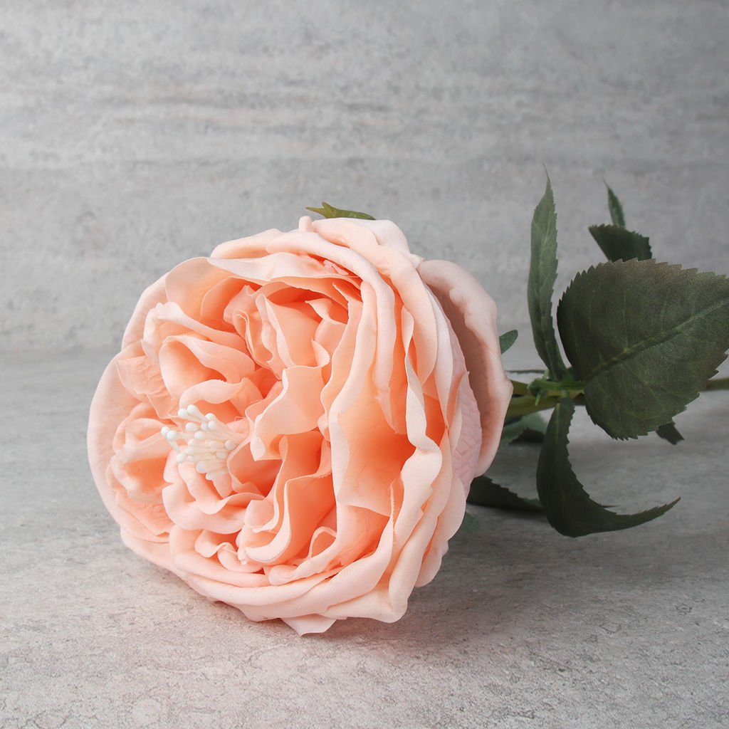 Цена за 1 шт. Цветок искусственный Пионовидная роза 59 см / GR-005 /уп 144/силикон - ГалеонТрейд фото 14