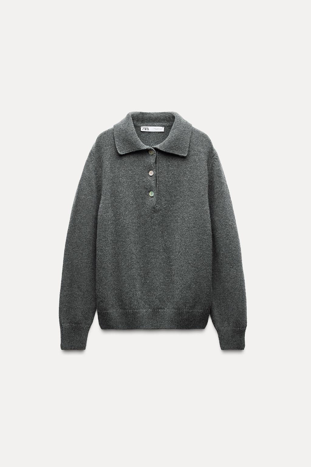 CASHMERE POLO SWEATER - Zara фото 7