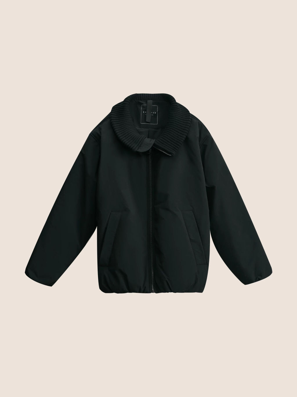 Куртка-бомбер утепленная с широким воротником / Zarina  фото 10