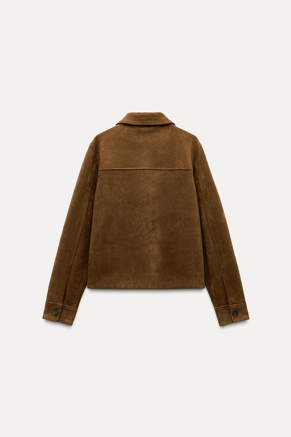 FAUX SUEDE JACKET - Zara фото 12