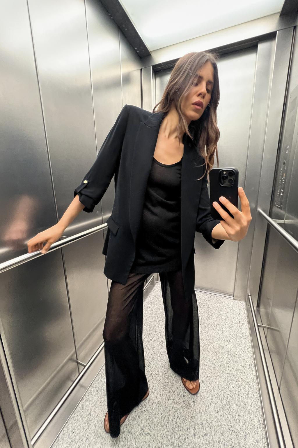 BLAZER WITH ROLLED-UP SLEEVES - Zara фото 3