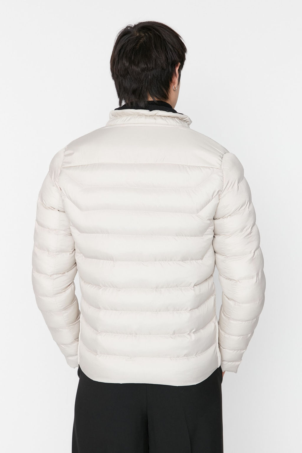 TRENDYOL MAN Tas Regular Fit Dik Yaka Sisme Ruzgara ve Suya Dayan?kl? Mont TMNAW23MO00001 - Trendyolmilla фото 5