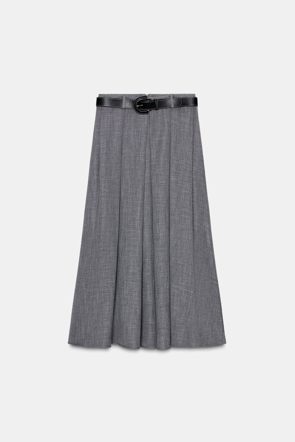 MIDI PLEATED SKIRT WITH BELT - Zara фото 8
