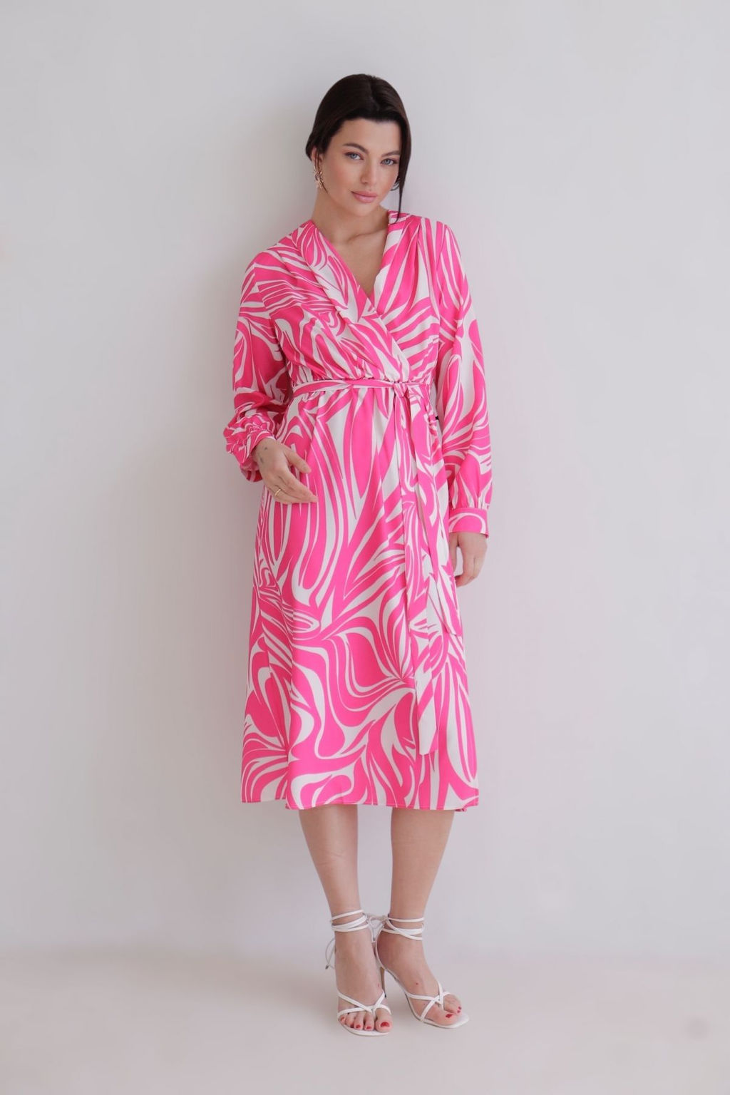 Martichelli Платье бело-розовое фото 13