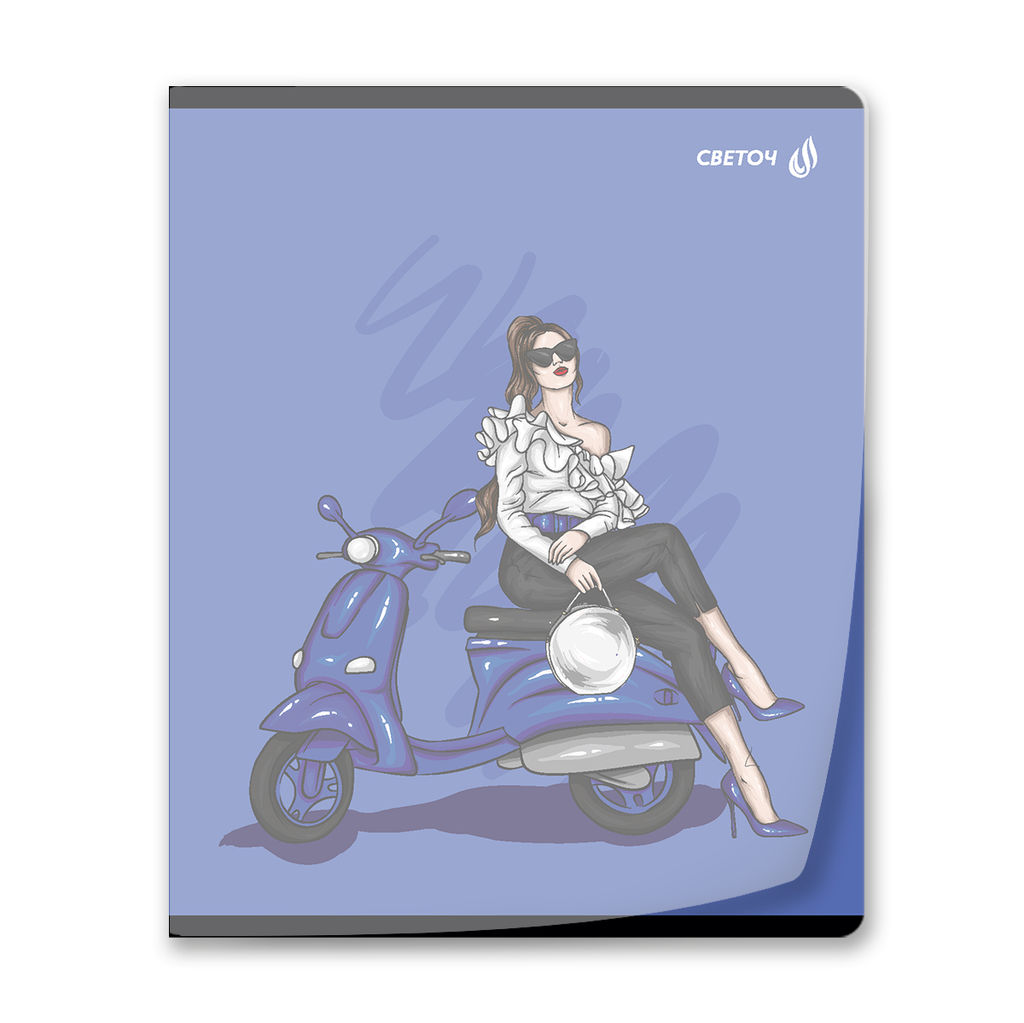 Светоч Т197 Тетрадь общая с пластик. прозр. обложкой 180 мкм., цвет.запечат.титул лист A5 48 л. на скобе 65 г/кв.м , белизна 100 % 10 шт. клетка 01498 Девочки Online  фото 6