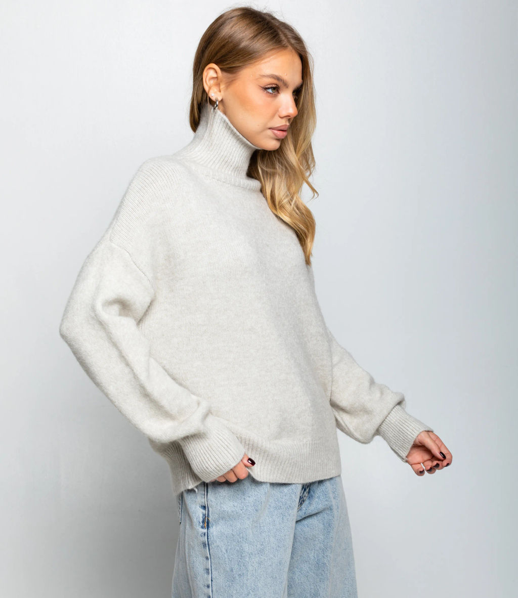 Свитер #КТ2587 (1), светло-серый - Dommod фото 2