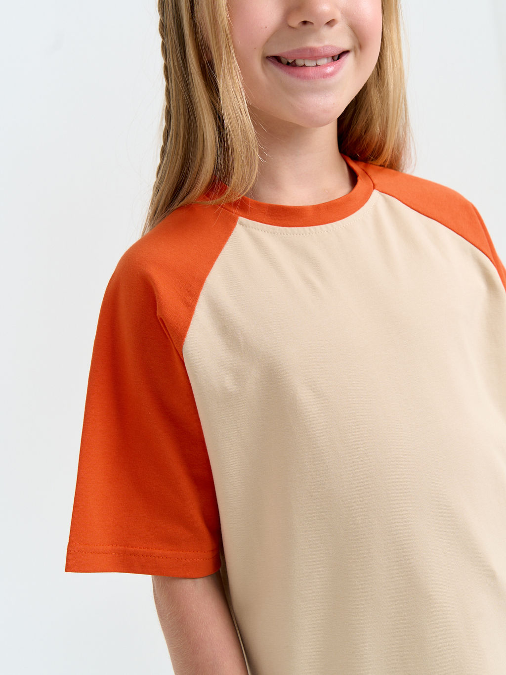 Футболка колор блок Терракот 7+ - Bungly фото 3