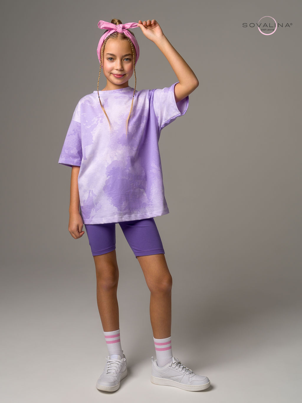 Костюм Актив MAX тайдай лаванда-вери - Sovalina фото 9