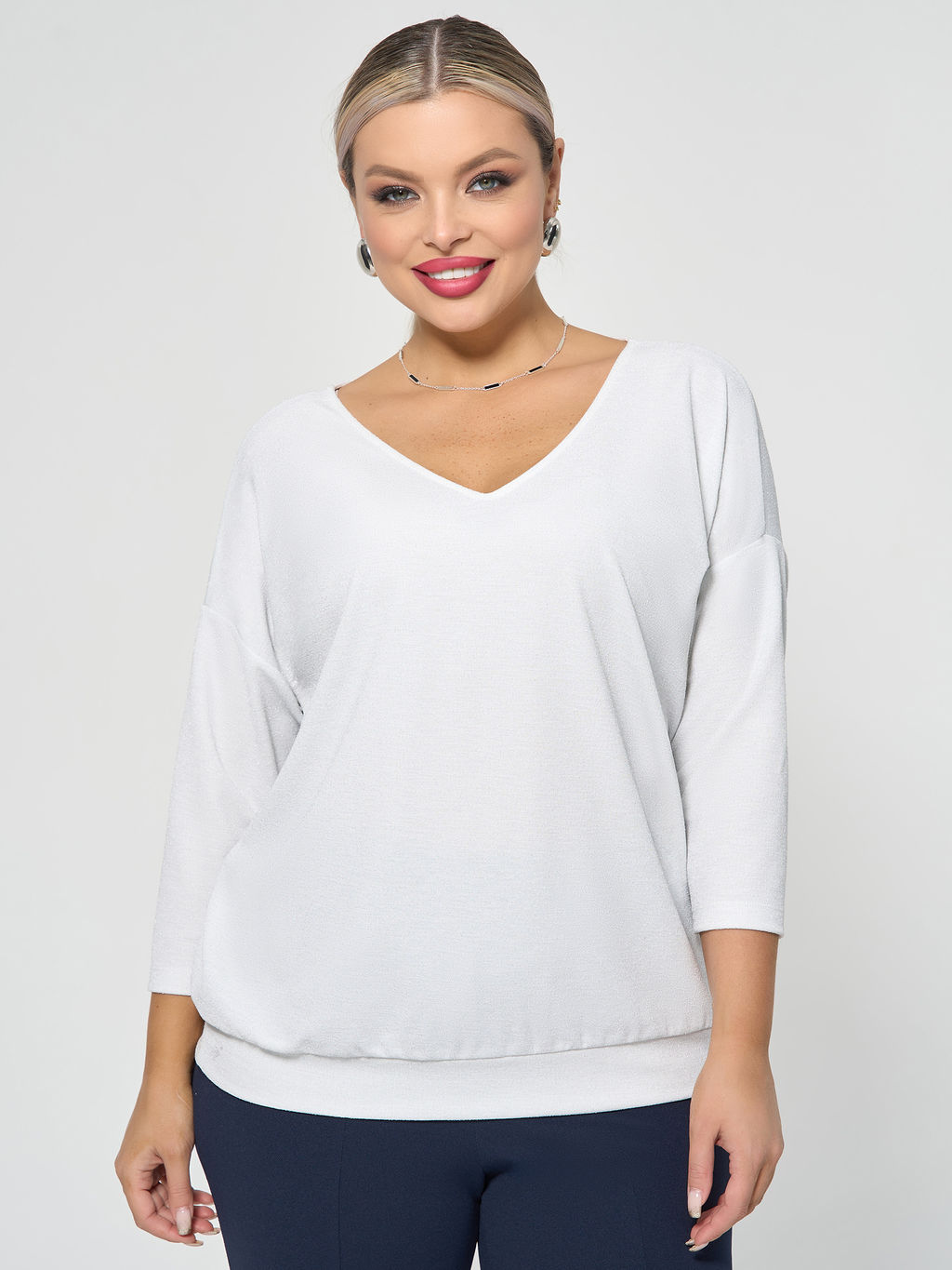 Джемпер 0057-9 белый бриллиант