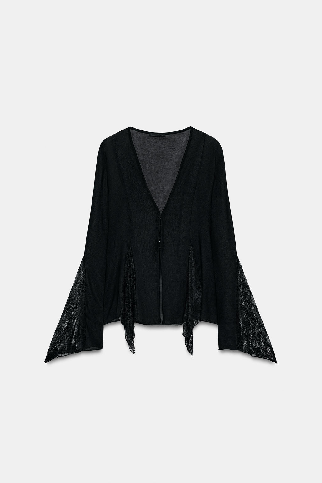 TOP COMBINADO ENCAJE / Negro