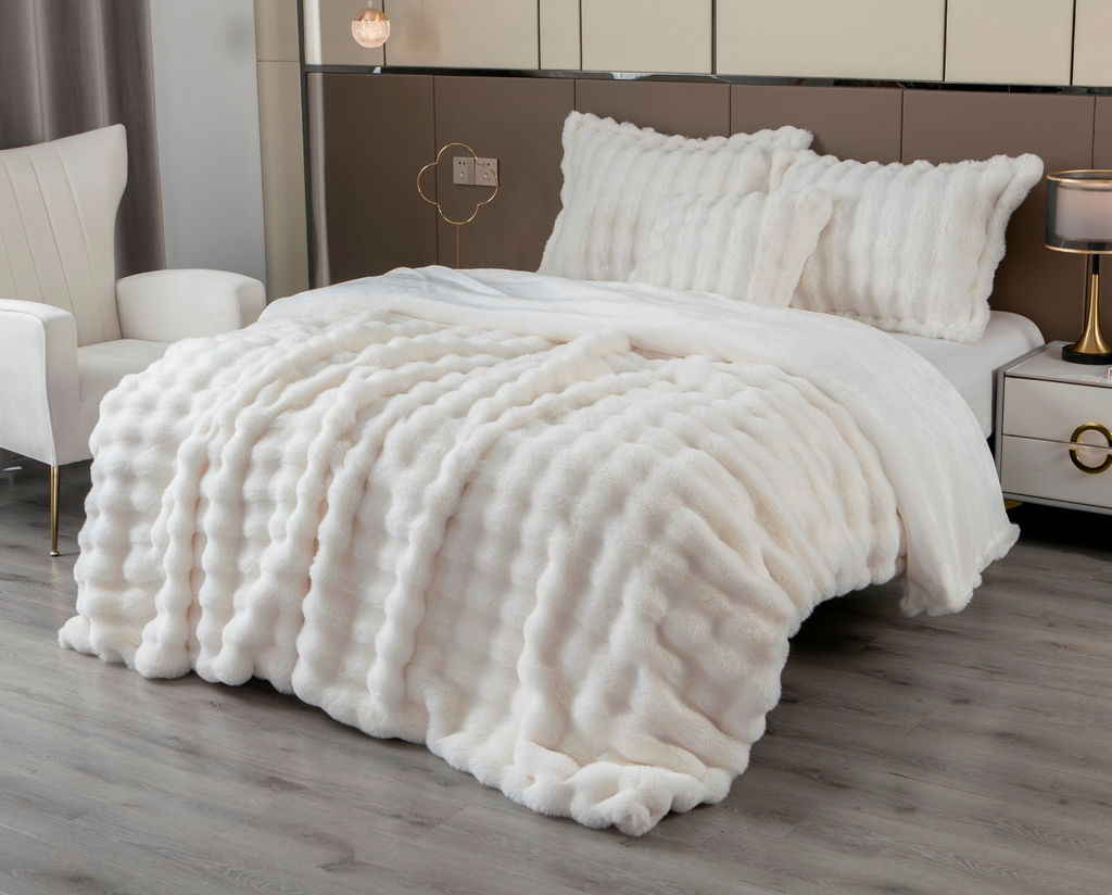 Покрывало декоративное Buffy Premium (молоко) - Kazanov.a. фото 3