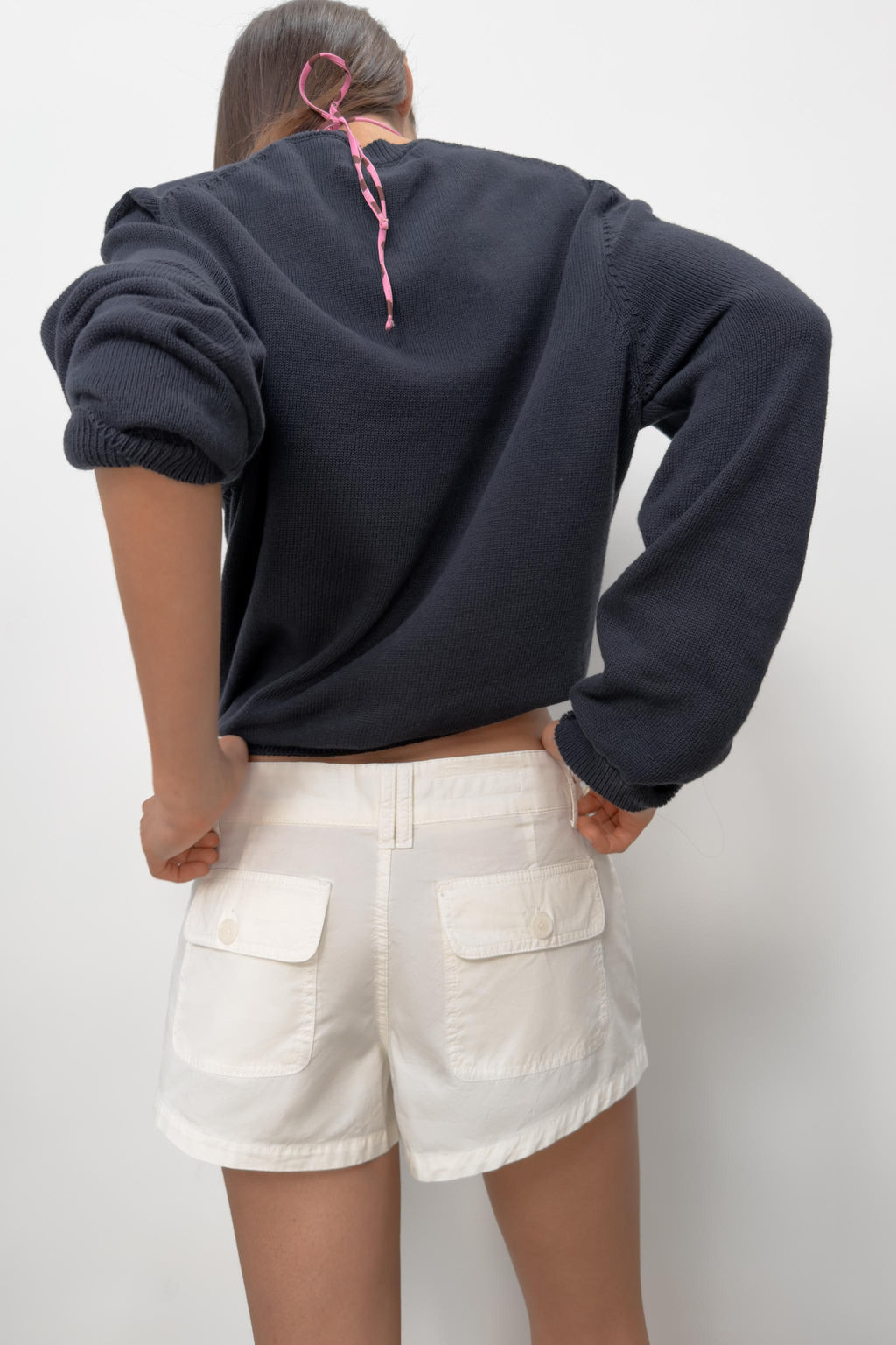 SHORTS BOLSILLOS CORDONES / Blanco - Zara фото 7