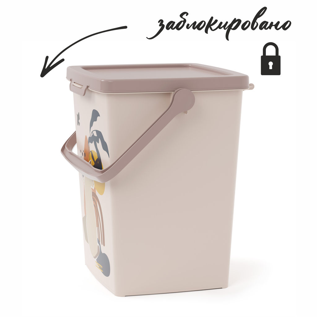 Контейнер для корма Мурка 5,5л (с замком) М8805