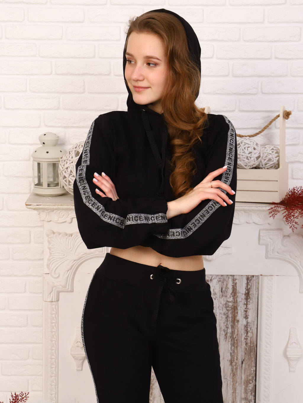 Толстовка "Мила" черный