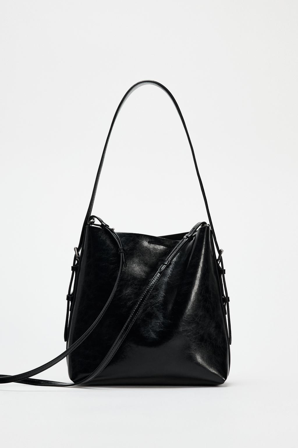 DOUBLE HANDLE BUCKET BAG - Zara фото 10